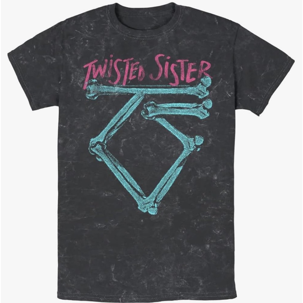 Twisted Sister Neon Logo Young Men's Short Sleeve Tee Shirt New Size XL
